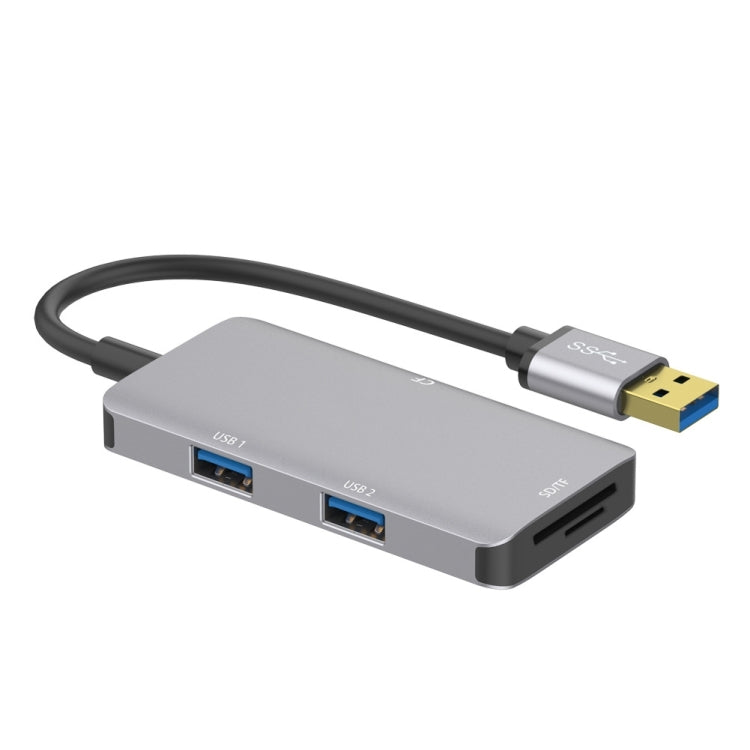 Onten 8107 USB3.0 HUB with CF SD TF Card Reader - USB 3.0 HUB by Onten | Online Shopping UK | buy2fix