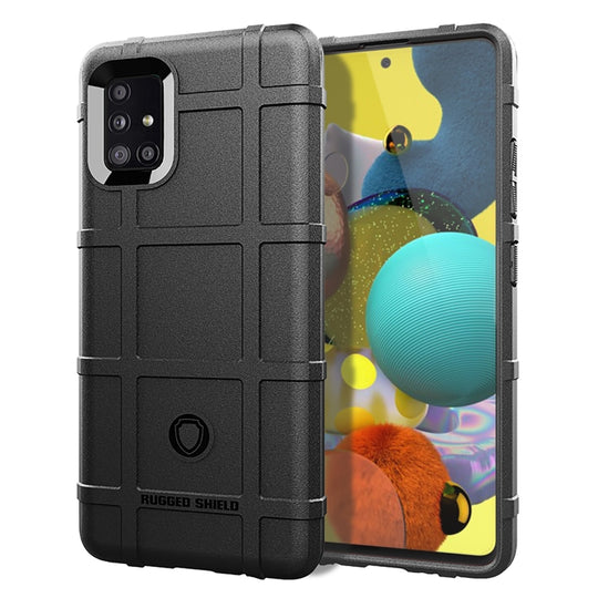 For Galaxy A51 5G  Full Coverage Shockproof TPU Case(Black)