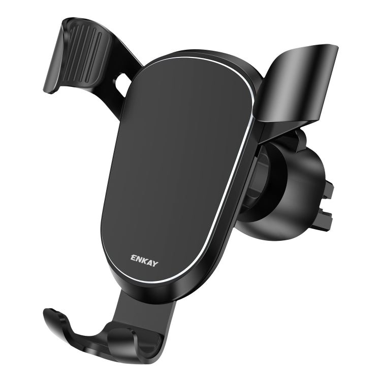 ENKAY ENK-CM101 Automatic Induction Gravity Car Mount Rotation Car Air Vent Mount Phone Holder(Black) - Car Holders by ENKAY | Online Shopping UK | buy2fix