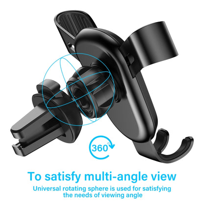 ENKAY ENK-CM101 Automatic Induction Gravity Car Mount Rotation Car Air Vent Mount Phone Holder(Black) - Car Holders by ENKAY | Online Shopping UK | buy2fix