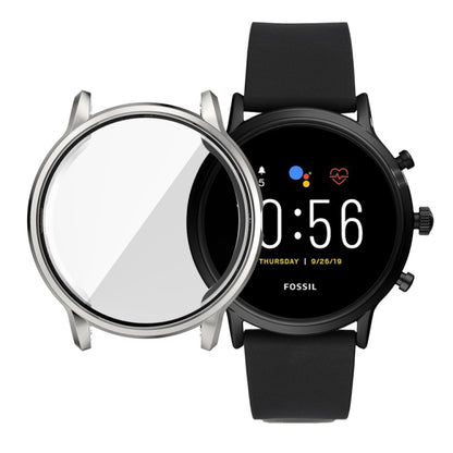 Suitable for FOSSIL Gen 5 Carlyle All-inclusive Electroplated TPU Protective Shell(Silver) by buy2fix