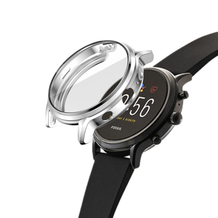 Suitable for FOSSIL Gen 5 Carlyle All-inclusive Electroplated TPU Protective Shell(Silver) by buy2fix