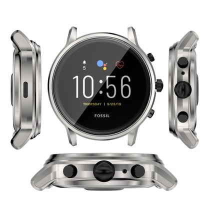 Suitable for FOSSIL Gen 5 Carlyle All-inclusive Electroplated TPU Protective Shell(Silver) by buy2fix