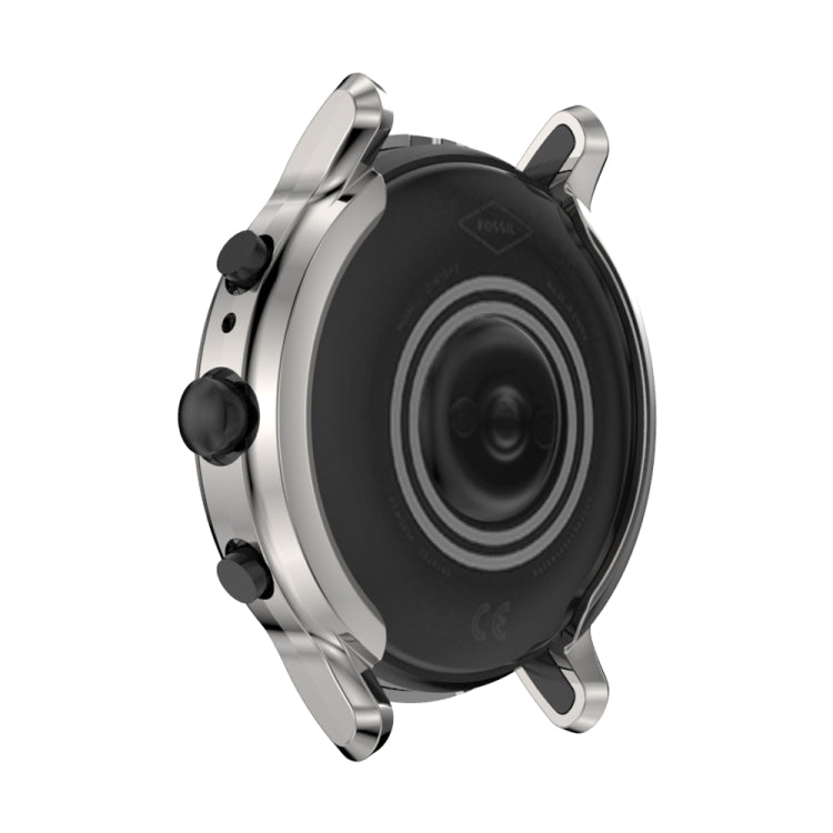 Suitable for FOSSIL Gen 5 Carlyle All-inclusive Electroplated TPU Protective Shell(Silver) by buy2fix