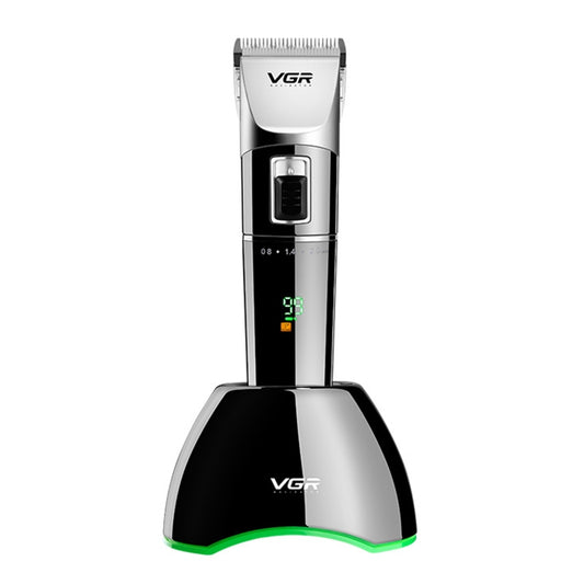 VGR V-002 12W Electric Hair Clipper with LED Display, Plug Type: EU Plug - Hair Trimmer by VGR | Online Shopping UK | buy2fix