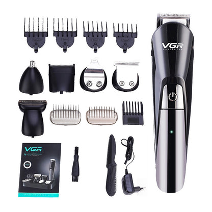 VGR V-012 5W 6 in 1 Electric Hair Clipper, Plug Type: EU Plug - Hair Trimmer by VGR | Online Shopping UK | buy2fix