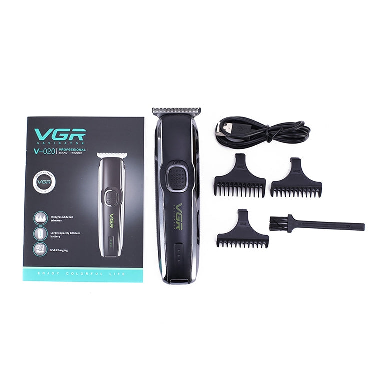 VGR V-020 5W USB Push White / Carved Electric Hair Clipper - Hair Trimmer by VGR | Online Shopping UK | buy2fix