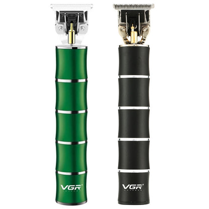 VGR V-193 5W USB Metal Bamboo Shape Hair Clipper (Green) - Hair Trimmer by VGR | Online Shopping UK | buy2fix