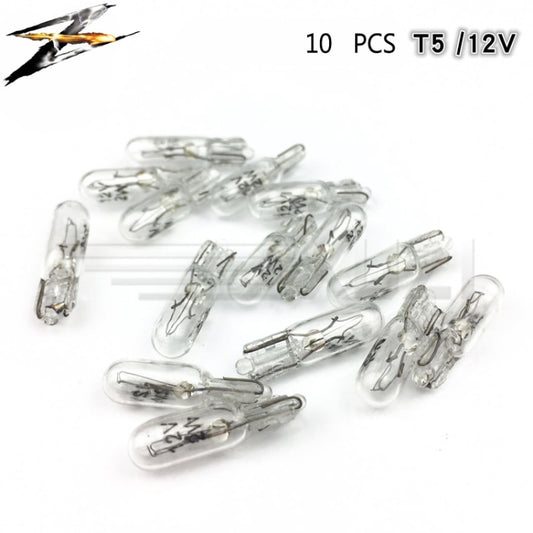 10 pcs T5 Car Instrument Meter Light Meter Replacement Lamp Amber 1.2W 12 V Lamps by buy2fix
