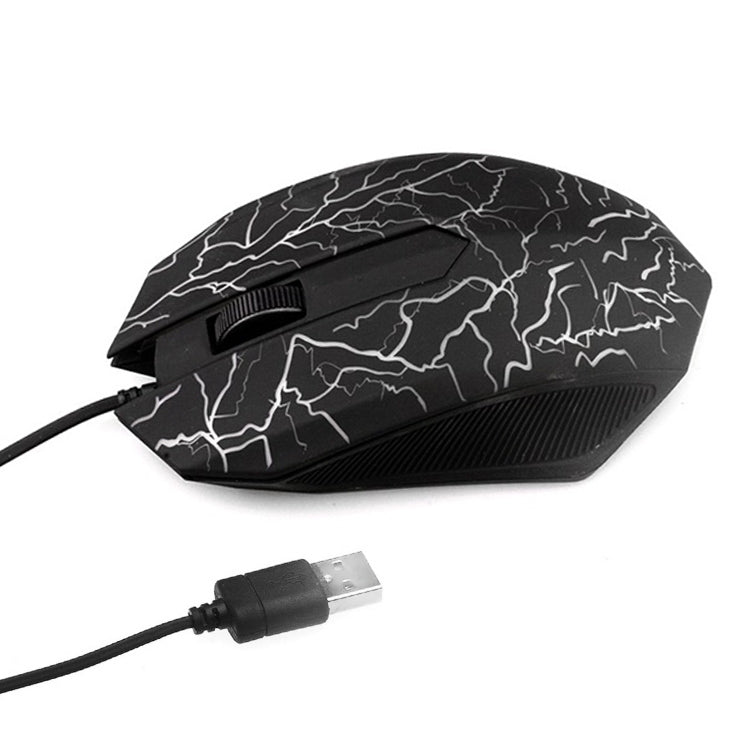 Small Special Shaped 3 Buttons USB Wired Luminous Gamer Computer Gaming Mouse(Black) - Computer & Networking by buy2fix | Online Shopping UK | buy2fix