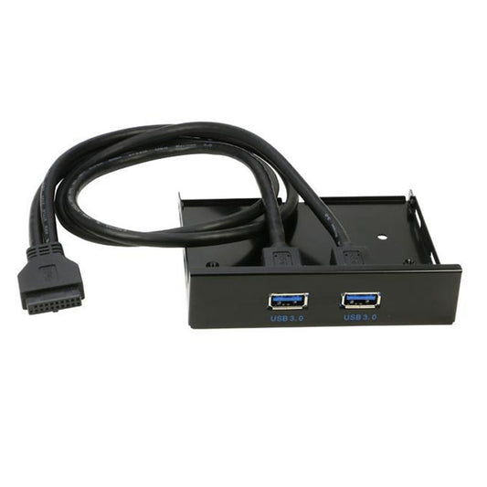 2-Port USB 3.0 3.5 inch Front Panel Data Hub for PC by buy2fix