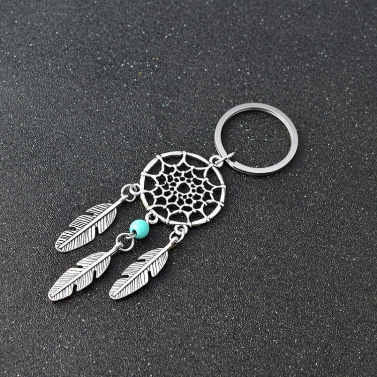 2 PCS Fashion Simple Dream Catcher Series Beads Keychain(Green) - Key Rings by buy2fix | Online Shopping UK | buy2fix