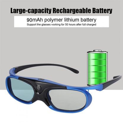 Active Shutter Rechargeable 3D Glasses Support 96HZ/120HZ/144HZ For XGIMI Z4X Z5 H1 JmGo G1 G3 X1 BenQ Acer & DLP LINK Projector by buy2fix
