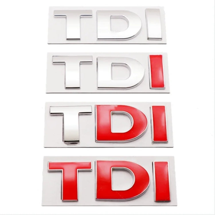 DIY TDI 3D Badge Emblem Decal Car Sticker, Random Color Delivery by buy2fix