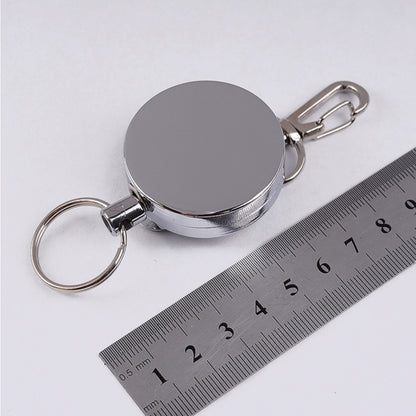 Resilience Steel Wire Rope Elastic Sporty Retractable Anti Lost Keychain by buy2fix