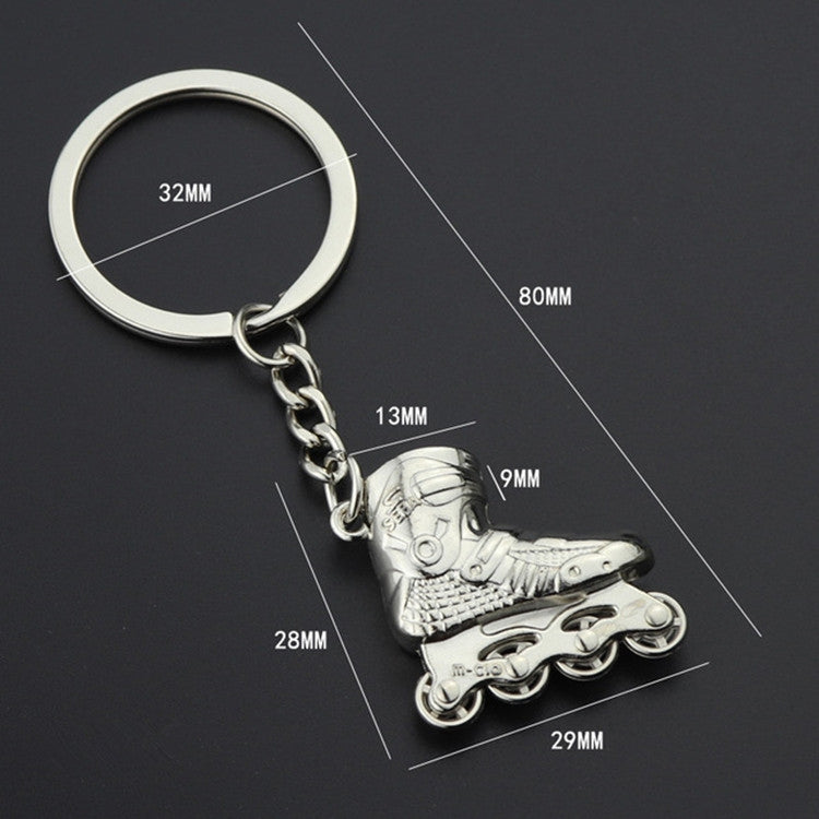Creative Simulation Skates Keychain Personalized Pendant Gift(Red) by buy2fix