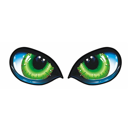 5 Pairs D 601 3D Stereo Reflective Cat Eyes Car Sticker Adhesive Creative Rearview Mirror Decal, Size: 12x7.5cm by buy2fix