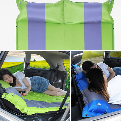 Inflatable Automatic SUV Car Inflatable Bed Travel Car Outdoor Air Mattress Bed Car Auto Sources Bed Travel Bed(Orange) - Seat Accessories by buy2fix | Online Shopping UK | buy2fix