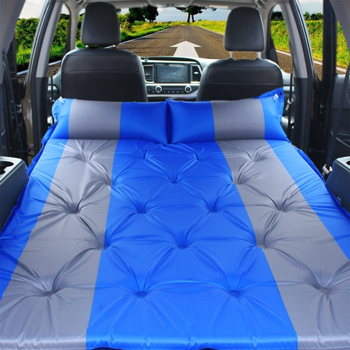 Inflatable Automatic SUV Car Inflatable Bed Travel Car Outdoor Air Mattress Bed Car Auto Sources Bed Travel Bed(Blue) - Seat Accessories by buy2fix | Online Shopping UK | buy2fix