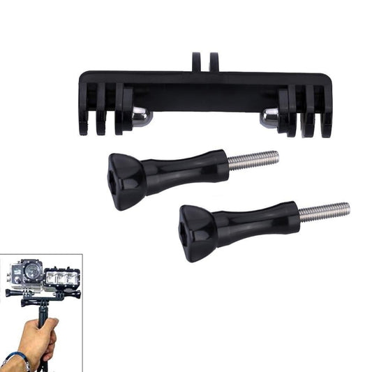 Double Bracket with Screw Mount Adapter for GoPro Hero11 Black / HERO10 Black /9 Black /8 Black /7 /6 /5 /5 Session /4 Session /4 /3+ /3 /2 /1, DJI Osmo Action and Other Action Cameras by buy2fix