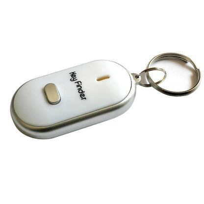 Mini LED Whistle Key Finder Flashing Beeping Remote Lost Keyfinder Locator Keyring for children(white) - Security by buy2fix | Online Shopping UK | buy2fix