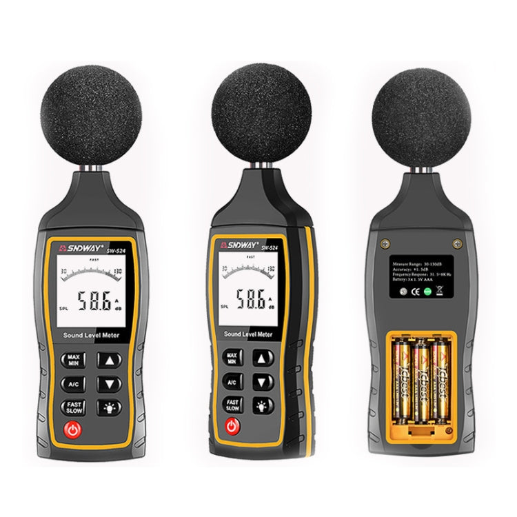 SNDWAY Handheld High Precision Noise Decibel Meter, Model:SW523 - Consumer Electronics by SNDWAY | Online Shopping UK | buy2fix