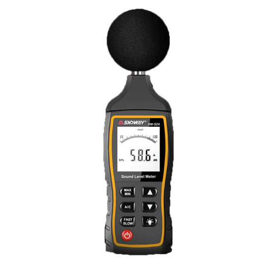 SNDWAY Handheld High Precision Noise Decibel Meter, Model:SW524(Storage+USB Communication) by SNDWAY