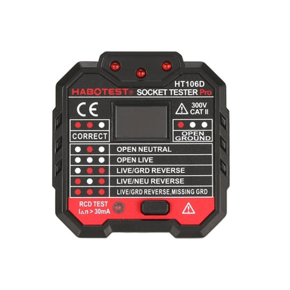 HT106 Socket Testers Voltage Test Detector Ground Line Neutral Line Live Line Leakage Electroscope(US Plug) - Consumer Electronics by buy2fix | Online Shopping UK | buy2fix