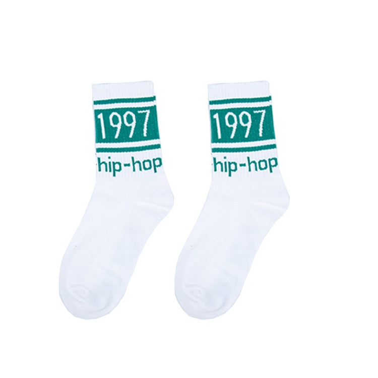 3 Pairs Street Beat Retro Hip Hop Simple Tube Socks Sports Skateboard Socks, Size:One Size(White) - Tube Socks by buy2fix | Online Shopping UK | buy2fix