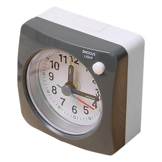 Bedside Mute Alarm Clock With Light & Snooze Function(Gray) by buy2fix