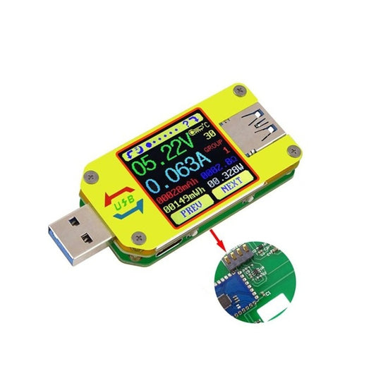 USB 3.0 Color Display Screen Tester Voltage-current Measurement Type-C Meter, Support Android APP, Model:UM34 without Bluetooth by buy2fix