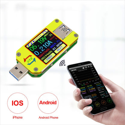 USB 3.0 Color Display Screen Tester Voltage-current Measurement Type-C Meter, Support Android APP, Model:UM34C with Bluetooth - Consumer Electronics by buy2fix | Online Shopping UK | buy2fix