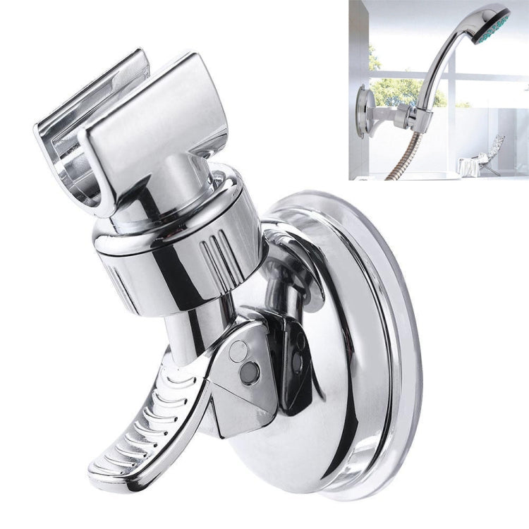 Shower Head Handset Holder Chrome Bathroom Wall Mount Adjustable Suction Bracket(Fully Plated) by buy2fix