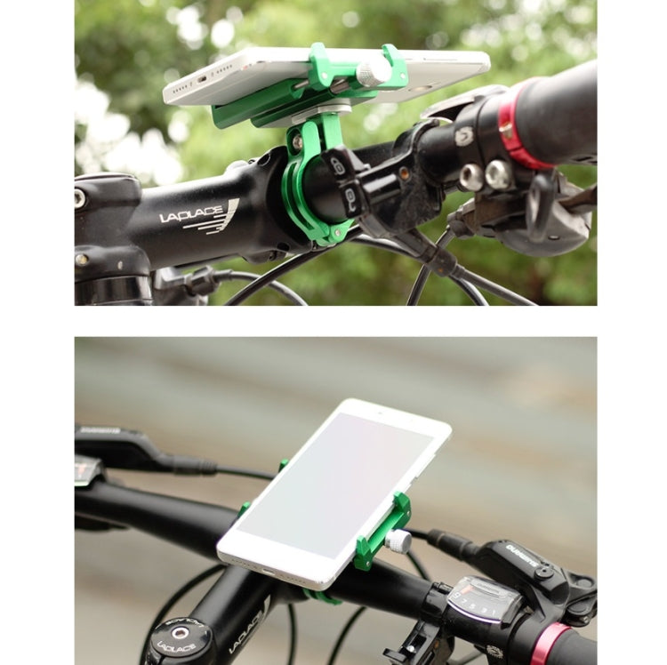 GUB Bicycle Aluminum Alloy Mobile Phone Bracket Navigation Bracket Motorcycle Mobile Phone Holder(Green) - Holders by GUB | Online Shopping UK | buy2fix