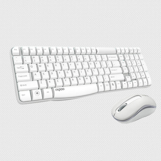 Rapoo X1800S 2.4GHz Wireless Keyboard and Mouse Set(White) - Wireless Keyboard by Rapoo | Online Shopping UK | buy2fix