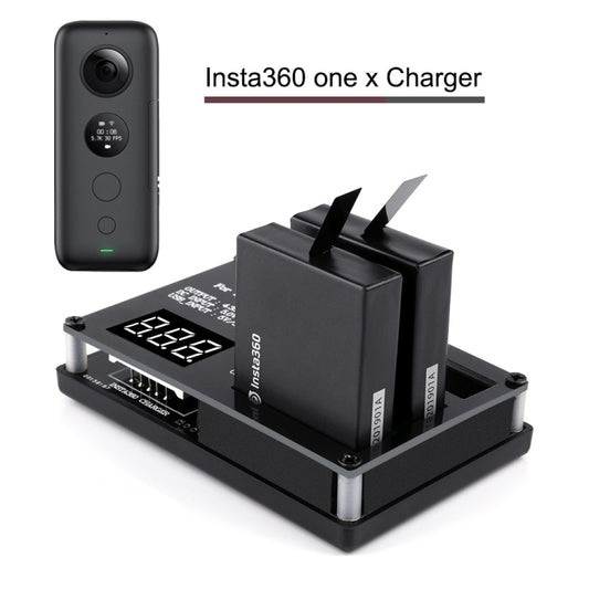 Micro USB Triple Battery Charger for Insta360 ONE X Panoramic Camera(Eu Plug) by buy2fix
