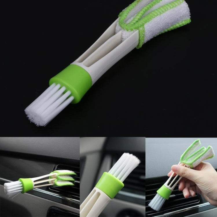 2 PCS Plastic Car Cleaning Brush Double Ended Car Air Vent Slit Cleaner Brush Dusting Blinds Keyboard Cleaning Brushes Cleaner - Car washing supplies by buy2fix | Online Shopping UK | buy2fix