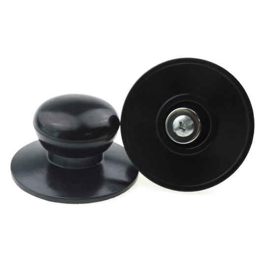 2 PCS Universal Pot Lid Handle Cap Hat Stainless Steel Fitting(Black) by buy2fix