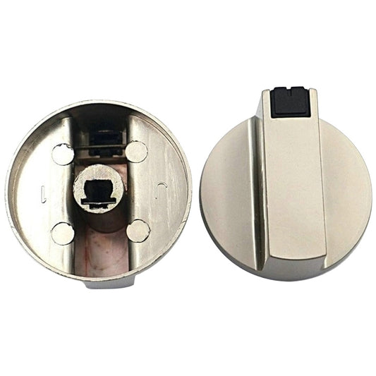 2 PCS Universal Metal Rotary Switch Control Knobs Replacement Accessories for Home Kitchen Gas Stove, Size:Shaft Diameter 6mm by buy2fix