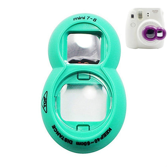 2PCS Selfie Mirror for Polaroid Mini7s / Mini8(Green) - Camera Accessories by buy2fix | Online Shopping UK | buy2fix