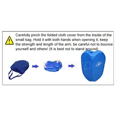 Foldable Free Installation Portable Household Mini Clothes Dryer(Blue) - Home & Garden by buy2fix | Online Shopping UK | buy2fix