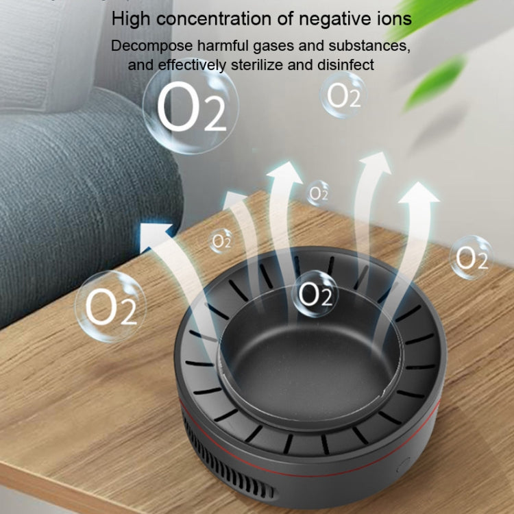 Multifunctional Ashtray Negative Ion Intelligent Air Purifier PM2.5 Home Car Smart Air Freshener Air Cleaner(Black) - Home & Garden by buy2fix | Online Shopping UK | buy2fix