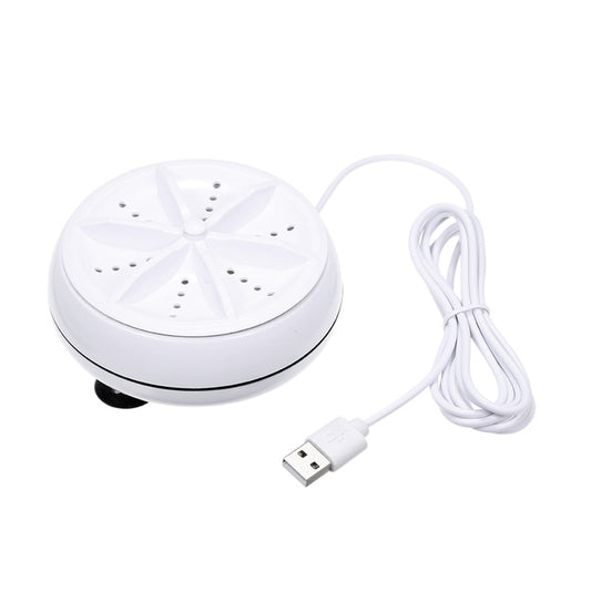 2 in 1 Portable Mini Washing Machine Ultrasonic Turbine Clothes Mini Washer with USB Cable Convenient for Travel by buy2fix