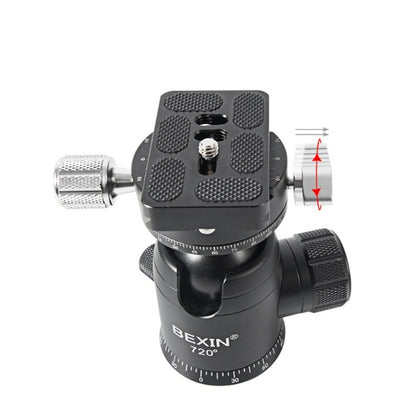 BEXIN 720 Degree Rotation Panoramic Aluminum Alloy Tripod Ball Head with Quick Release Plate - Camera Accessories by BEXIN | Online Shopping UK | buy2fix