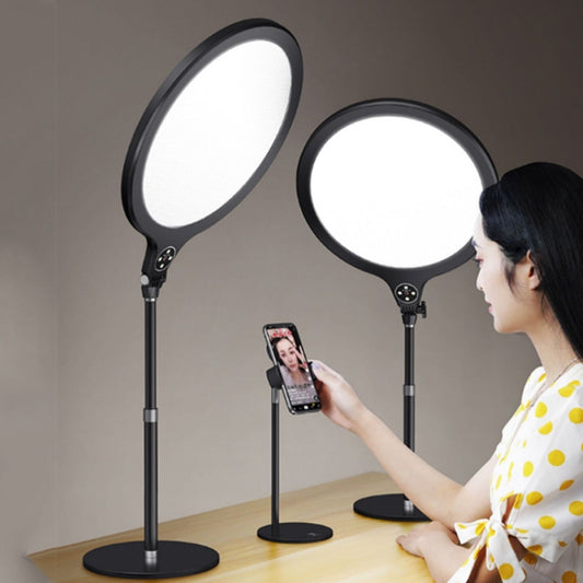 10 inch 26cm Live Broadcast Photography Desktop Beauty Fill Light Bracket, Style:Medium Version+Cooling Bracket(Black) by buy2fix