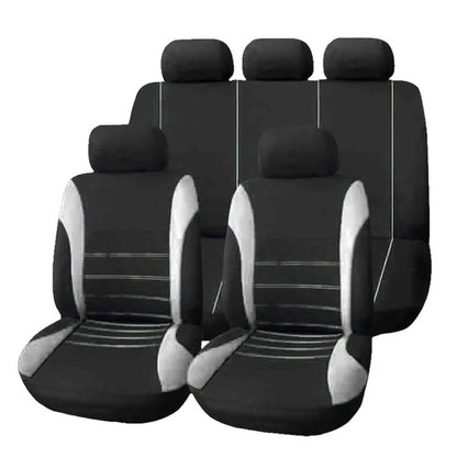 9 PCS Four Seasons Universal Seat Cover Cushion Car Fur Seat Covers Set Universal Cushion(Gray) by buy2fix