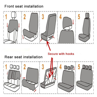 9 PCS Four Seasons Universal Seat Cover Cushion Car Fur Seat Covers Set Universal Cushion(Gray) by buy2fix