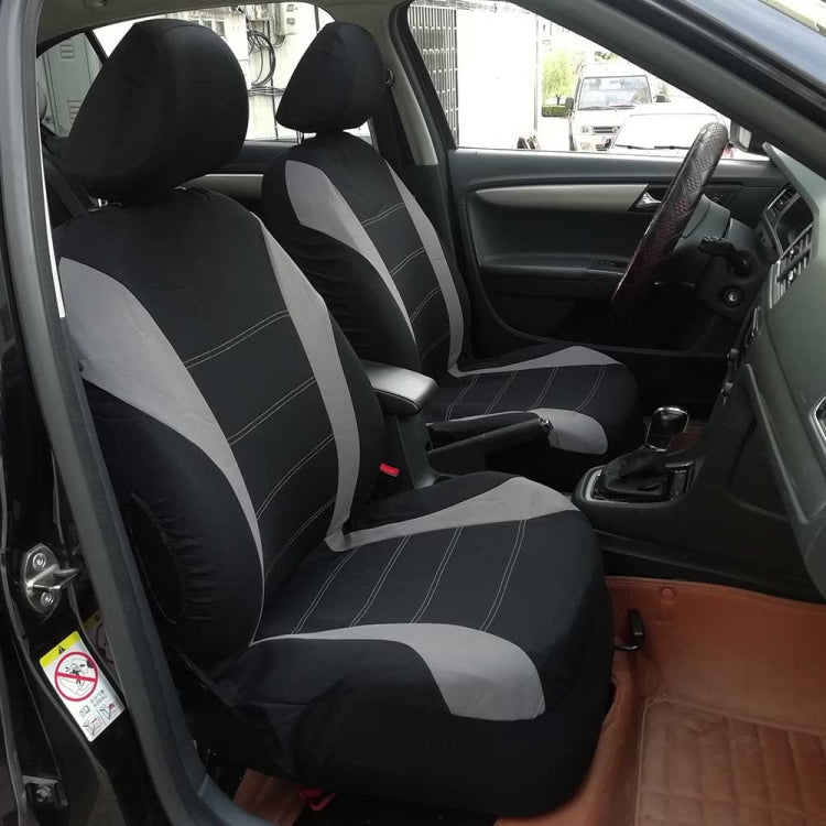 9 PCS Four Seasons Universal Seat Cover Cushion Car Fur Seat Covers Set Universal Cushion(Gray) by buy2fix