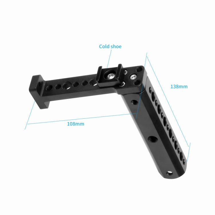 Handlebar Extended Handheld Support Monitor Stand Mount for DJI Ronin-S(Black) - DJI & GoPro Accessories by buy2fix | Online Shopping UK | buy2fix