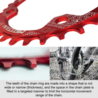 MOTSUV Narrow Wide Chainring MTB  Bicycle 104BCD Tooth Plate Parts(Red) - Outdoor & Sports by MOTSUV | Online Shopping UK | buy2fix